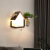 IGIFTFIRE新中式壁灯 北欧创意客厅餐厅过道灯书房卧室床头灯水培植物壁灯 A款-暖光