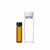boliyiqi 透明螺口玻璃瓶棕色试剂瓶样品瓶种子瓶2-60ml 黑盖20ml透明100只/包 