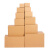 荣驭 纸箱定制快递打包搬家箱半高箱盒子定制扁平纸箱包 装盒定做 8号半高（210*110*70mm）（300个）