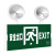 多功能款消防应急灯二合一两用双头安全疏散指示牌LED照明灯 双头应急灯双向安全出口