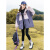 安錔女童夹棉外套冬款新款儿童冬装派克服棉衣女大童加厚冲锋.衣 SF23243紫色 120cm