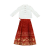 南极人（Nanjiren）古风汉服女童夏季儿童长袖衬衣中国风马面裙两件套中大童女孩唐装 女童 100码建议90-100cm3-4岁