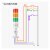 CiSN 多层警示灯LED三色机床信号指示灯声光报警器（带声）3层 带磁  220V常亮