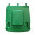 户外塑料垃圾桶盖子配件加大加厚240L升挂车垃圾筒专用大号配插销 240L绿色盖子(配插销)
