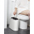 MUJIΕ日式垃圾桶无盖家卫生间厕所客厅卧室厨房 带盖子黑色