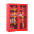 微型站柜器材全套装建筑工地柜灭火箱展示物资工具柜 酒红色 八人豪华站