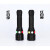 铁路专用强光信号手电筒红白绿/黄3三色充电防护指示灯带磁铁 B款红黄白手电+1电池+直充