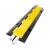 线槽减速带橡胶PVC电缆保护过线槽压线板室内户外地面抗压盖线板 PVC黄色大一槽【槽高3.5宽8.5CM】