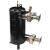 高效罐换热器5-25匹冷凝器蒸发器空调空气能热交换器管壳式换热器 15匹410高效罐实心4管+接头保温