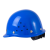 曼影工地安全帽ABS头盔定制加厚透气工作帽监理头盔建筑工程施工领导保护帽 圆形透气款(蓝色)
