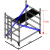 深圳铝合金脚手架生产厂家 直销2米移动铝通架平台4m快装铝工程架 窄架2.2米斜梯+1米围栏+可