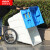 定制400L环卫垃圾车清运车保洁手推带轮子室外物业小区户外垃圾桶 400L白色无盖
