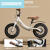 晳彩没有脚踏板的自行车儿童平衡车带刹车无脚踏1-2-3到6岁平衡车宝宝 14寸荧光绿刹车款充气轮