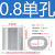 钢丝绳用铝套铝夹头8字孔夹铝扣快速夹头卡头圆形椭圆单孔双孔 M0.8(500只)椭圆单孔