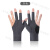台球三指手套美洲豹台球伙伴三指手套厂家定制logo logo台球伙伴露指灰色