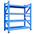 尺越  置物架四层 展示架重型加厚铁架子 蓝色1200*500*2000主架 
