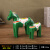 百圣牛瑞典达拉木马摆件红色马木质玩具马创意饰品玩偶摆件北欧客厅装饰 绿色木马