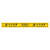 昊鹰 PVC斜纹地贴防滑贴 警示安全标识贴 小心台阶（100x10cm）黄色