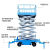 移动剪叉式自行走升降机小型电动液压升降平台高空作业登高车货梯 自行走10米 载重320公斤