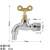 狼之吻（LANGZHIWEN）铜带锁尖咀水龙头 防盗水嘴4分 带钥匙小龙头铜6分尖嘴铁钥匙