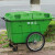 定制400L升环卫保洁车手推塑料清运垃圾车户外环卫大号带轮带盖垃 400L垃圾车+绿色带盖 加厚很耐