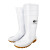 朗莱斯特高筒雨鞋LL-1-05劳保PVC耐酸碱防护靴温氏养殖场防滑水鞋 白色 45 