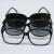 868平光电焊护目镜透明防护眼镜防尘防飞溅工业劳保打磨玻璃镜片 868黑色 20付