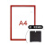 定制A4A3工厂车间巡场点检表文件夹设备巡检记录表文件袋磁性点检 A4红色磁性配粘胶贴通用墙面