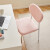 全友（QUANU）餐椅现代简约泰迪绒面料座包可叠放收纳居家单人椅DX118008 【粉色】奶糕椅C(1包2把)