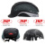 JSP洁适比透气轻便安全帽豪华轻型防砸防护可脱卸安全帽轻飞户外地铁 黑色+帽带