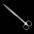 元汗 不锈钢剪刀 教学剪刀实验室解剖剪 直圆18cm剪刀 1把 1218