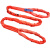 柔性吊带工业起重双扣圆形软吊装带吊车吊树吊绳2/3/5/10吨米定制 5吨3米 红色