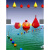 航标浮球水上施工拦截警示浮球消防训练龙舟比赛隔离塑料浮球 浮球-直径40厘米(双耳)