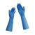沸耐笙 G-0273 16寸加长加厚一次性丁腈手套 无尘室用款蓝色L/50只 1包