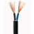 CN30 铜芯电缆线 电源线 两芯多股护套电线电缆 黑*RVV2X4 （100米/卷）一卷价