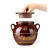 陶瓷猪油罐储物罐土陶带盖厨房耐高温装油坛子大容量油缸 水容量6斤红釉油坛