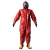 邦维高科 二级化学防护服 红色 （XS;S;M;L;XL） 红色 m