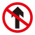 定做道路交通标志指示牌 限高牌减速慢行圆形三角形方形反光铝板牌禁止通行禁止左转禁止鸣笛限速5公里 JZTX-01 禁止直行 40*40cm