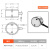 鑫士能  高精微型推拉压力传感器称重模块测力重量感应探头应变螺孔圆柱式RDF-TM15B 小体积