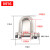 保险型卸扣 304不锈钢D型卸扣U型起重开口销带螺母美式 M16保险型卸扣1个