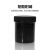 塑料广口直身瓶涂料油墨罐HDPE塑料瓶黑色150/250/300/500/1000ml 黑色150ml10个