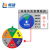 畅镭 亚克力设备状态标识牌 磁吸式旋转设备管理指示牌 6区B款 22*15cm