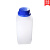 塑料方瓶 蓝盖方形塑料瓶 化学试剂分装瓶 正方形HDPE防盗盖带内盖样品瓶60ml/100ml/25 扁方100ml