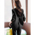 皮尔卡丹黑色西装外套女春秋休闲时尚职业正装小众设计感高级炸街西服套装 [单件]黑色西装外套 S (85-95斤)
