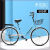 扬笙福定制女款自行车自行车上班代步自行车男女中大学生自行车适配 天空蓝高配款