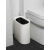 MUJIΕ日式垃圾桶无盖家卫生间厕所客厅卧室厨房 带盖子黑色