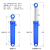 液压油缸液压缸10吨20吨重型双向升降油顶液压油顶油压顶配件 100*60*700