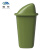 魅祥 户外垃圾桶塑料带盖物业环卫垃圾桶 绿色有盖 30L