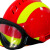 消防抢险救援头  安全员头盔 救援物资  盔选配防爆手电筒 带黑色护目镜 头盔+护目镜（红色） 现货