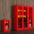 消防柜消防器材柜放置消防站展示柜灭火箱柜子微型建筑工地全套柜 06双人款